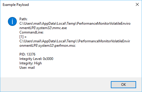 Expected Result: Payload.exe (64-bit)